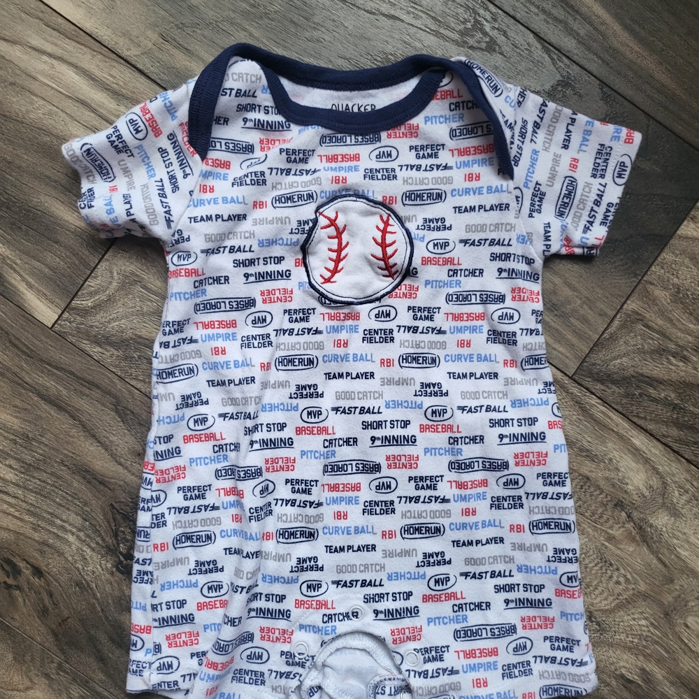 Baseball Romper